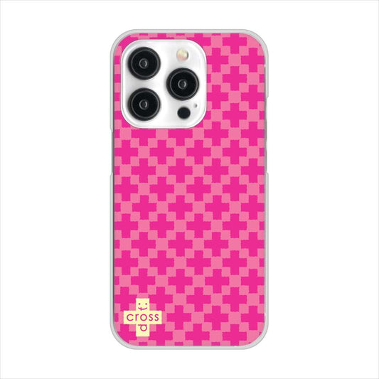 iPhone 15 Pro クロスドット ハードケース 背面印刷