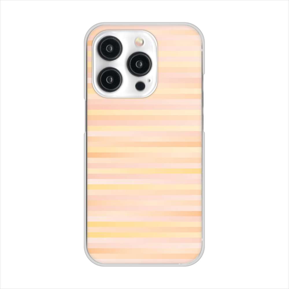 iPhone15 Pro 高画質仕上げ 背面印刷 ハードケースグラデーションボーダー