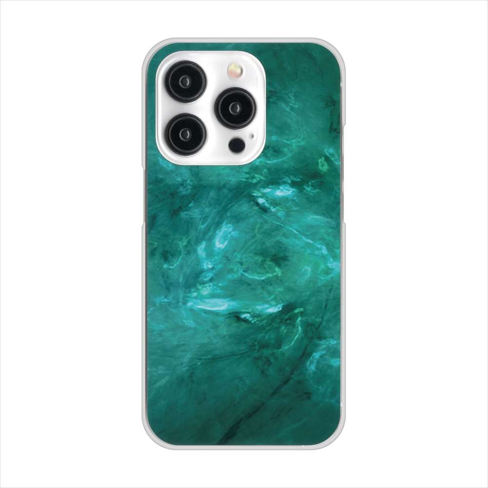 iPhone15 Pro 高画質仕上げ 背面印刷 ハードケース大理石BK