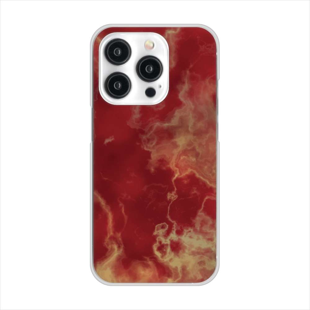 iPhone15 Pro 高画質仕上げ 背面印刷 ハードケース大理石BK