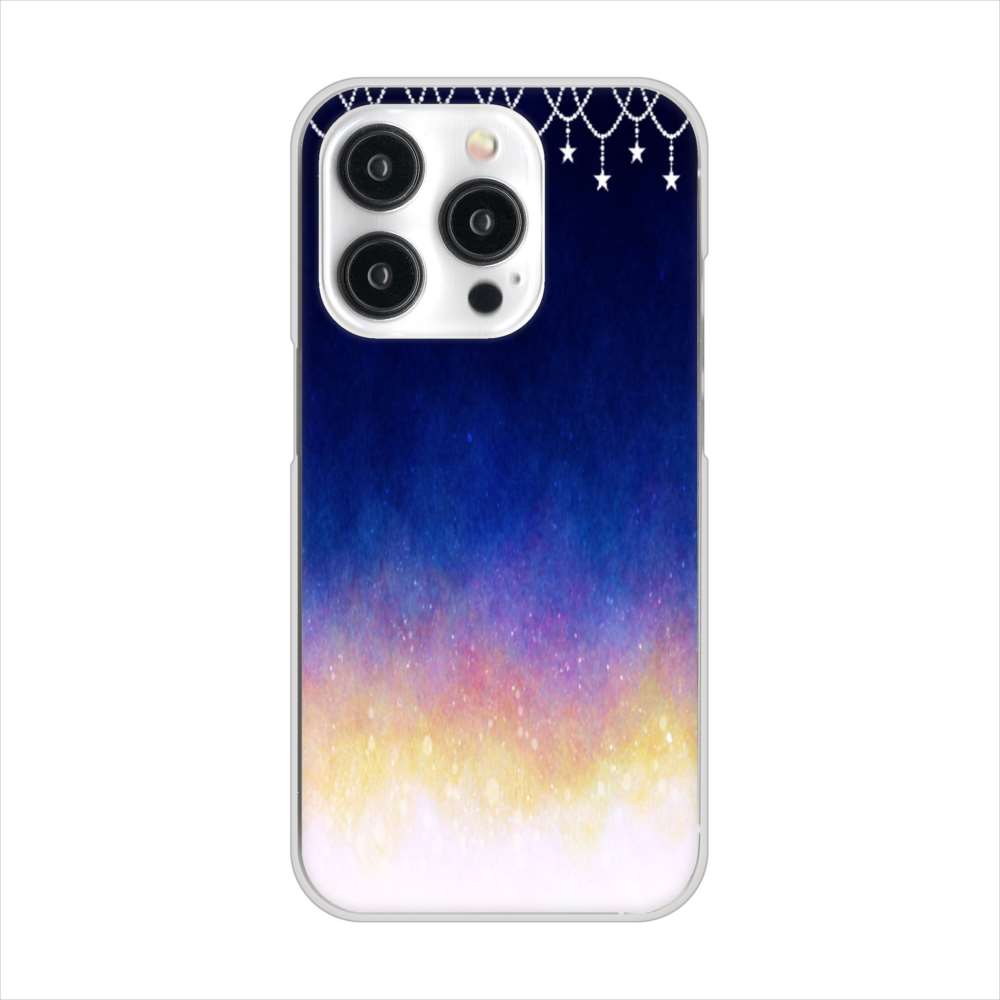 iPhone15 Pro 高画質仕上げ 背面印刷 ハードケース 【MI803 冬の夜空】