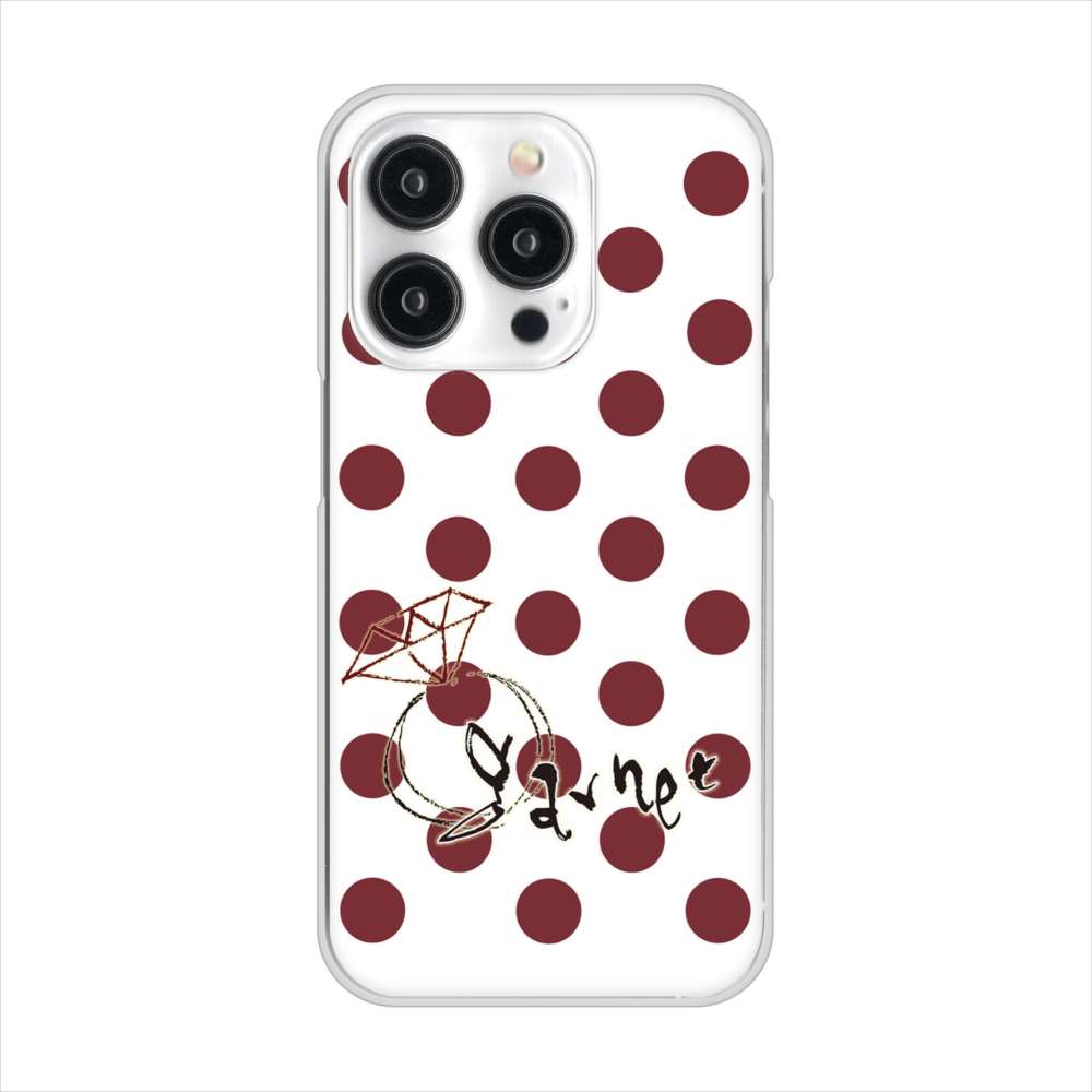 iPhone15 Pro 高画質仕上げ 背面印刷 ハードケース大野詠舟 誕生石