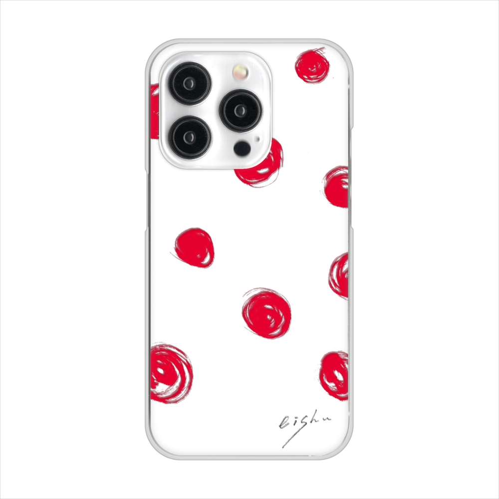 iPhone15 Pro 高画質仕上げ 背面印刷 ハードケース大野詠舟 手描きシンプル