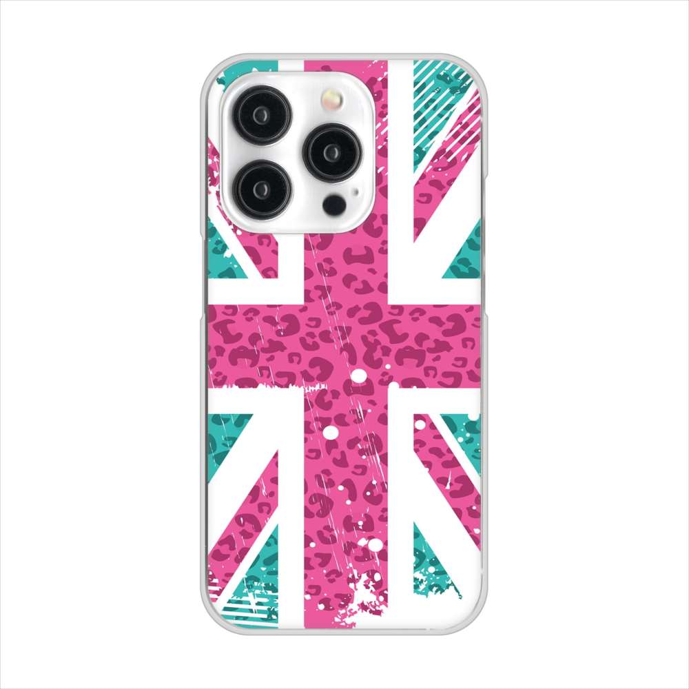 iPhone15 Pro 高画質仕上げ 背面印刷 ハードケースユニオンジャック