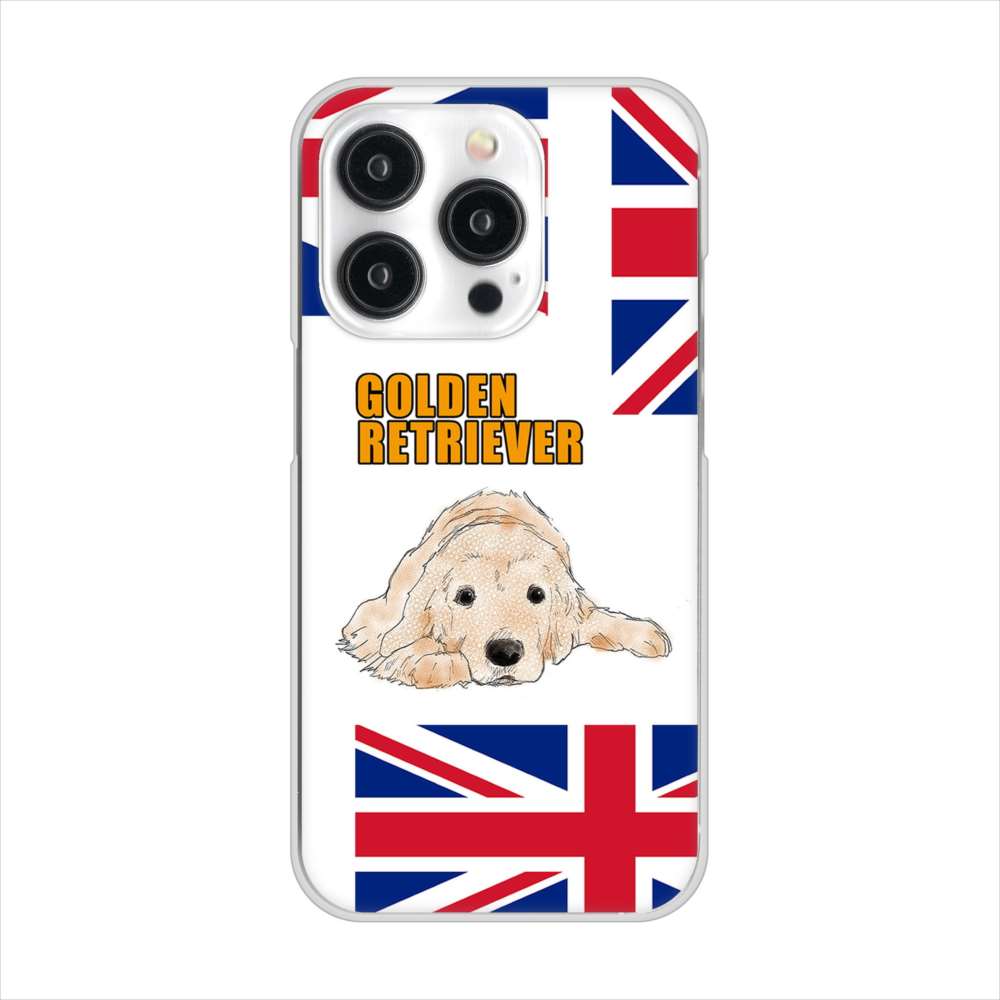 iPhone15 Pro 高画質仕上げ 背面印刷 ハードケースゴールデンレトリバー