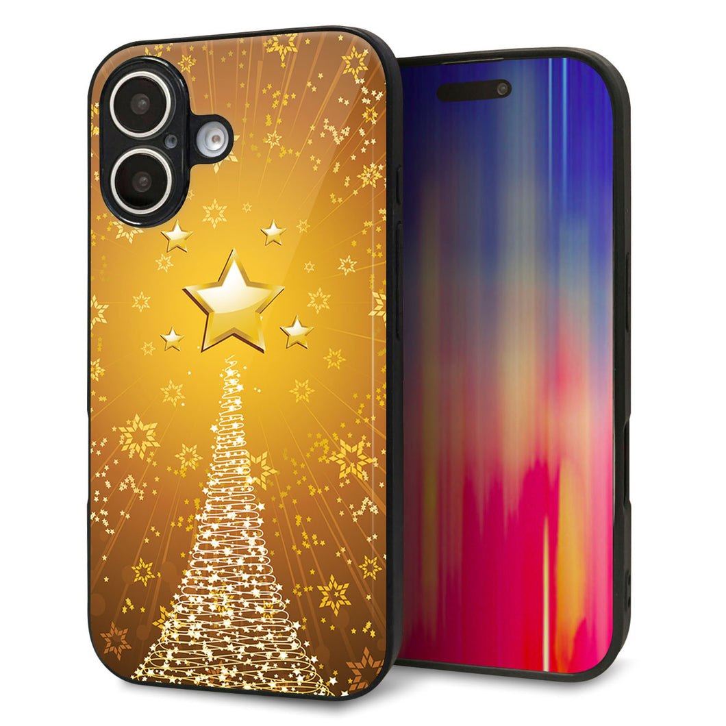 iPhone16 強化ガラス&TPUスマホケース ガラプリ【590 光の塔】