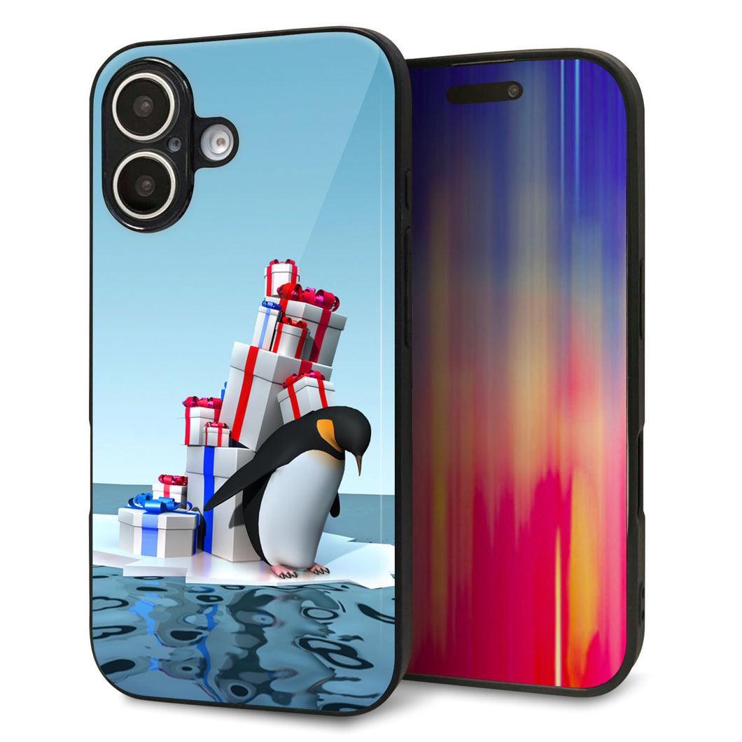 iPhone16 強化ガラス&TPUスマホケース ガラプリ【XA805 人気者は辛い…】