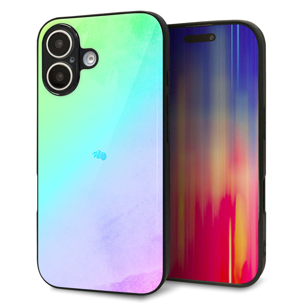 iPhone16 強化ガラス&TPUスマホケース ガラプリ【YJ287 デザイン】