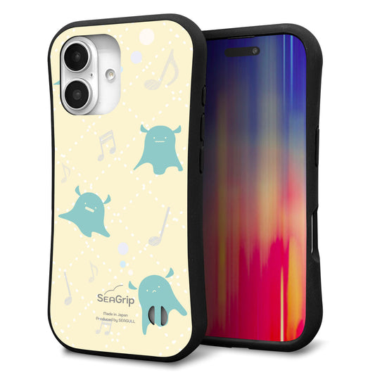 iPhone16 スマホケース 「SEA Grip」 グリップケース Sライン 【FD819 メンダコ】 UV印刷