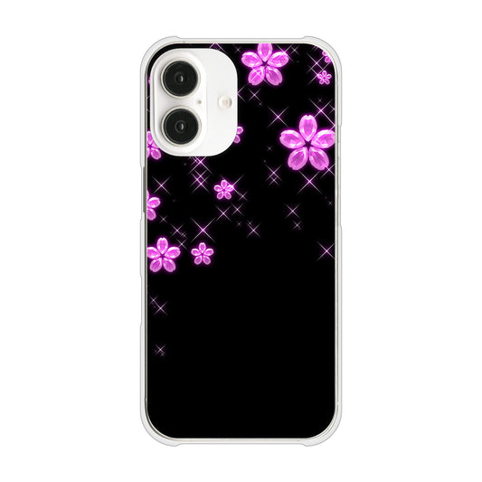 iPhone16 高画質仕上げ 背面印刷 ハードケース 【019 桜クリスタル】