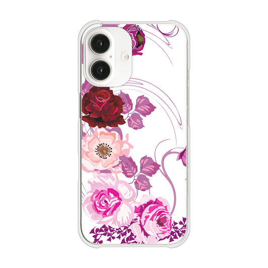 iPhone16 高画質仕上げ 背面印刷 ハードケースロマンチックなバラ