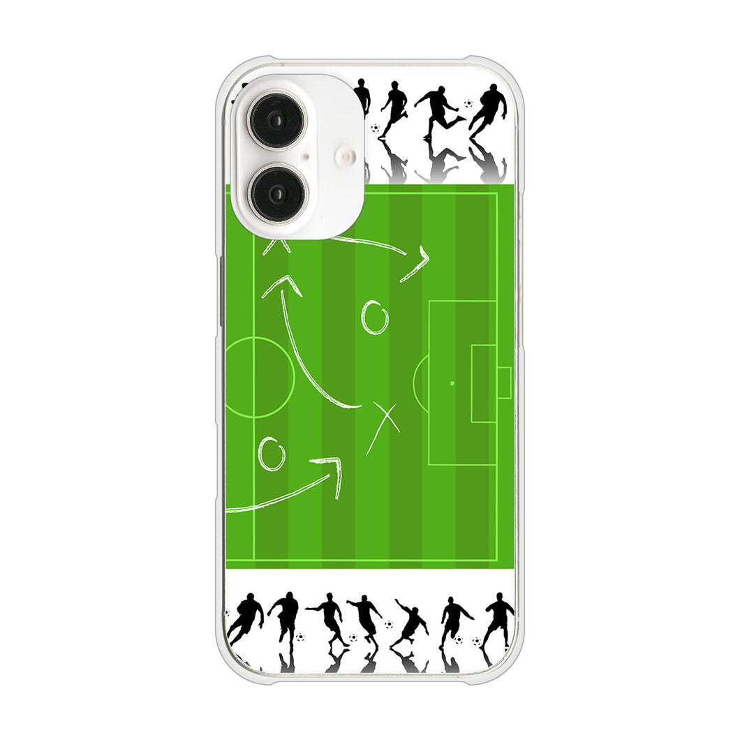 iPhone16 高画質仕上げ 背面印刷 ハードケース 【304 サッカー戦略ボード】
