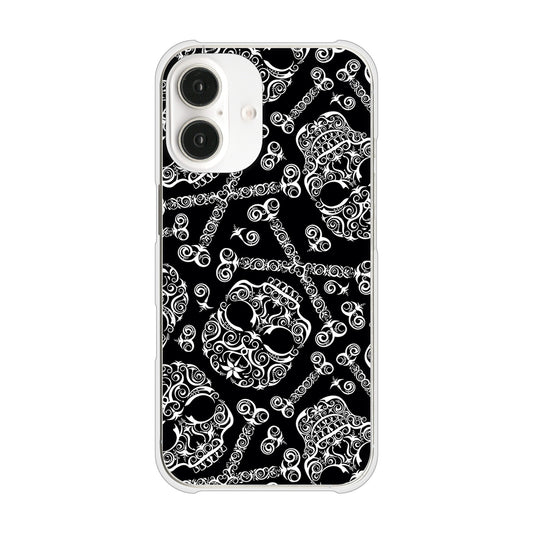 iPhone16 高画質仕上げ 背面印刷 ハードケース 【363 ドクロの刺青】