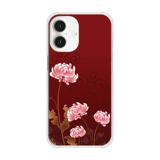iPhone16 高画質仕上げ 背面印刷 ハードケース 【375 優美な菊】
