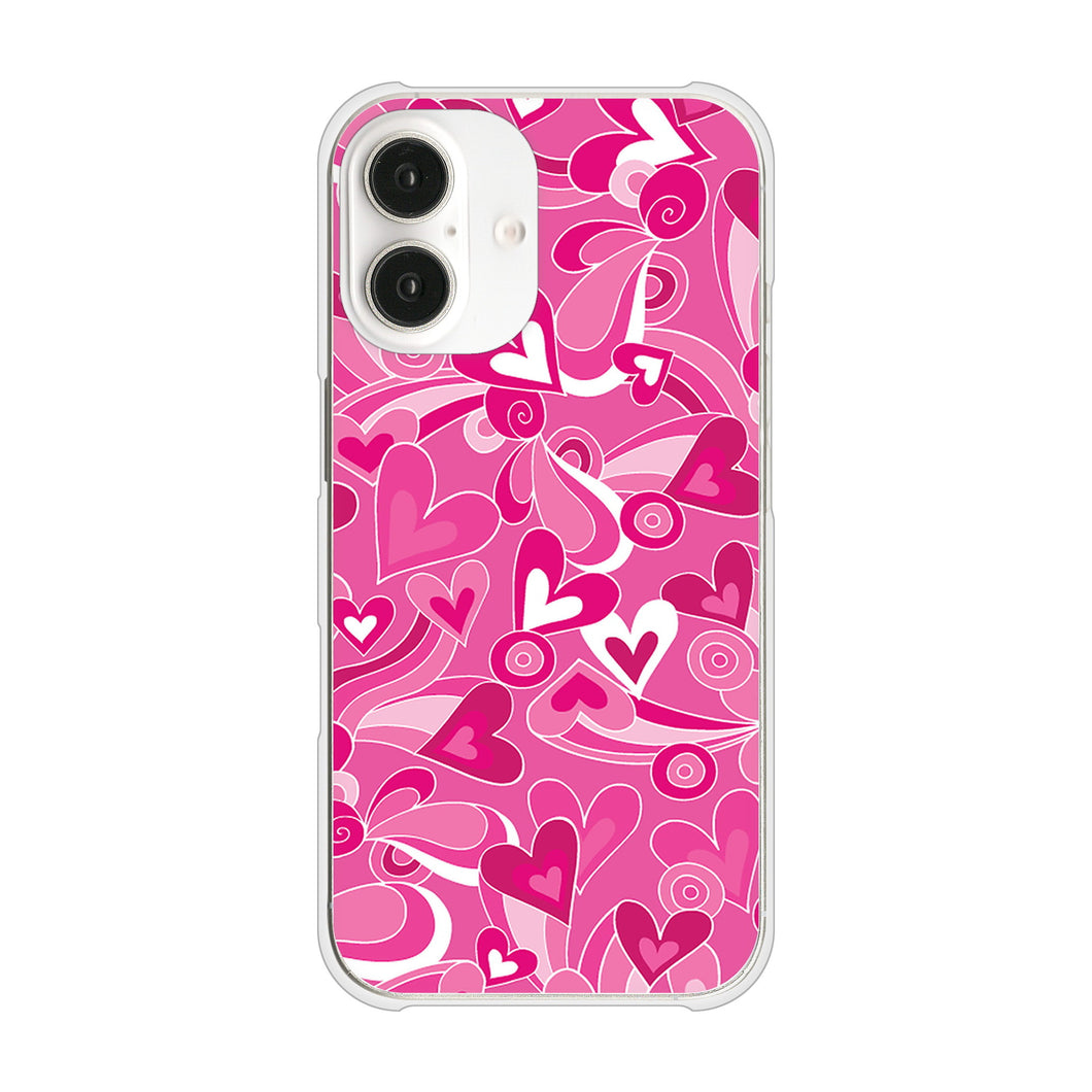 iPhone16 高画質仕上げ 背面印刷 ハードケースプリティハート