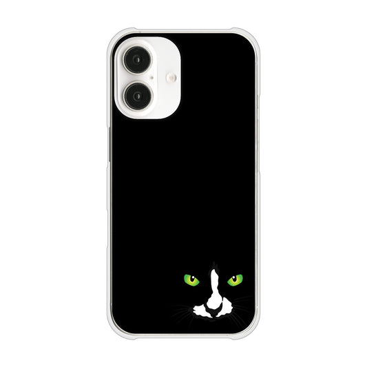 iPhone16 高画質仕上げ 背面印刷 ハードケース 【398 黒ネコ】