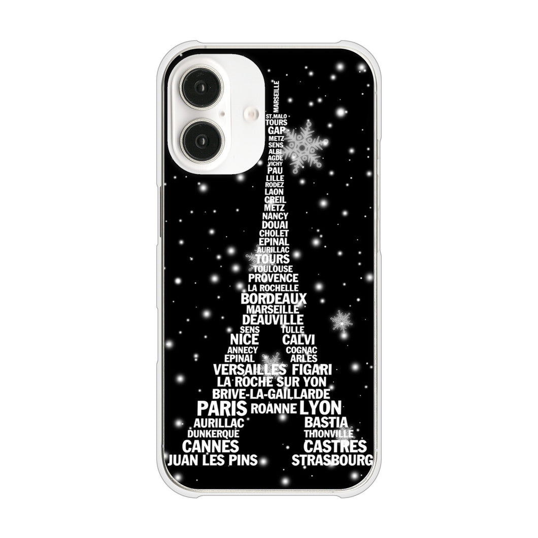 iPhone16 高画質仕上げ 背面印刷 ハードケースエッフェル塔