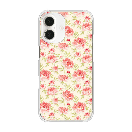iPhone16 高画質仕上げ 背面印刷 ハードケース北欧の小花