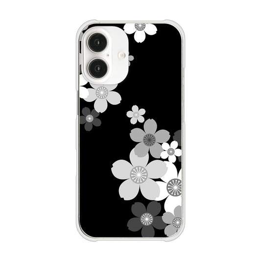 iPhone16 高画質仕上げ 背面印刷 ハードケース 【1334 桜のフレーム】