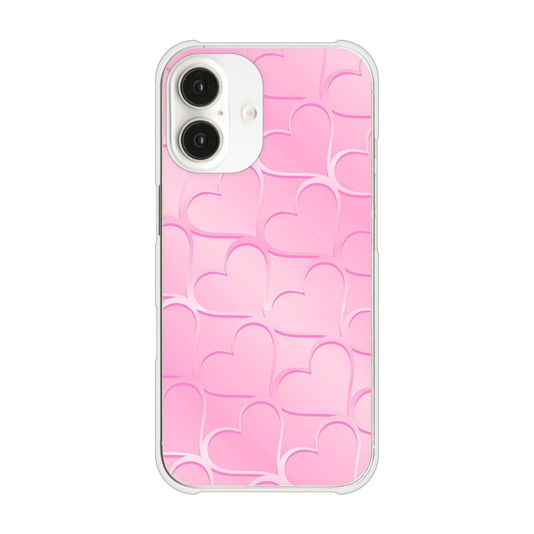 iPhone16 高画質仕上げ 背面印刷 ハードケースかくれハート