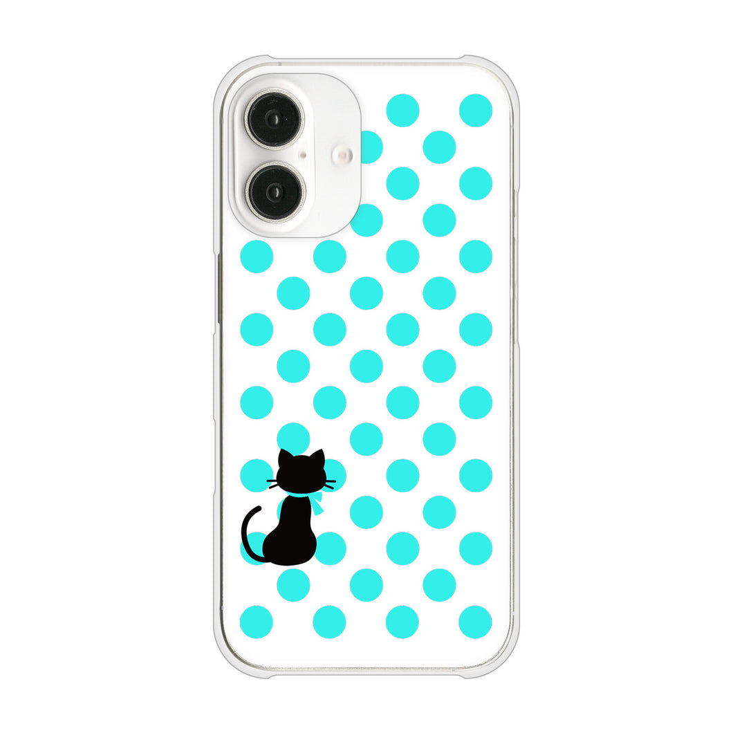 iPhone16 高画質仕上げ 背面印刷 ハードケースネコとシンプルミルキー