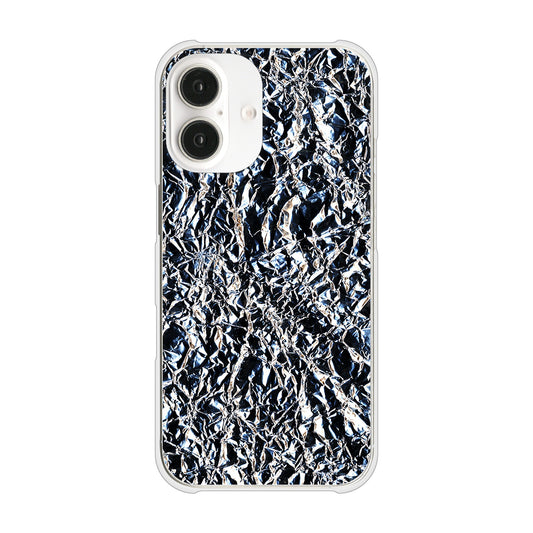 iPhone16 高画質仕上げ 背面印刷 ハードケース 【EK835 スタイリッシュアルミシルバー】