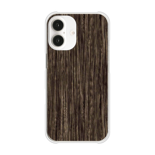 iPhone16 高画質仕上げ 背面印刷 ハードケース 【EK848 木目ダークブラウン】