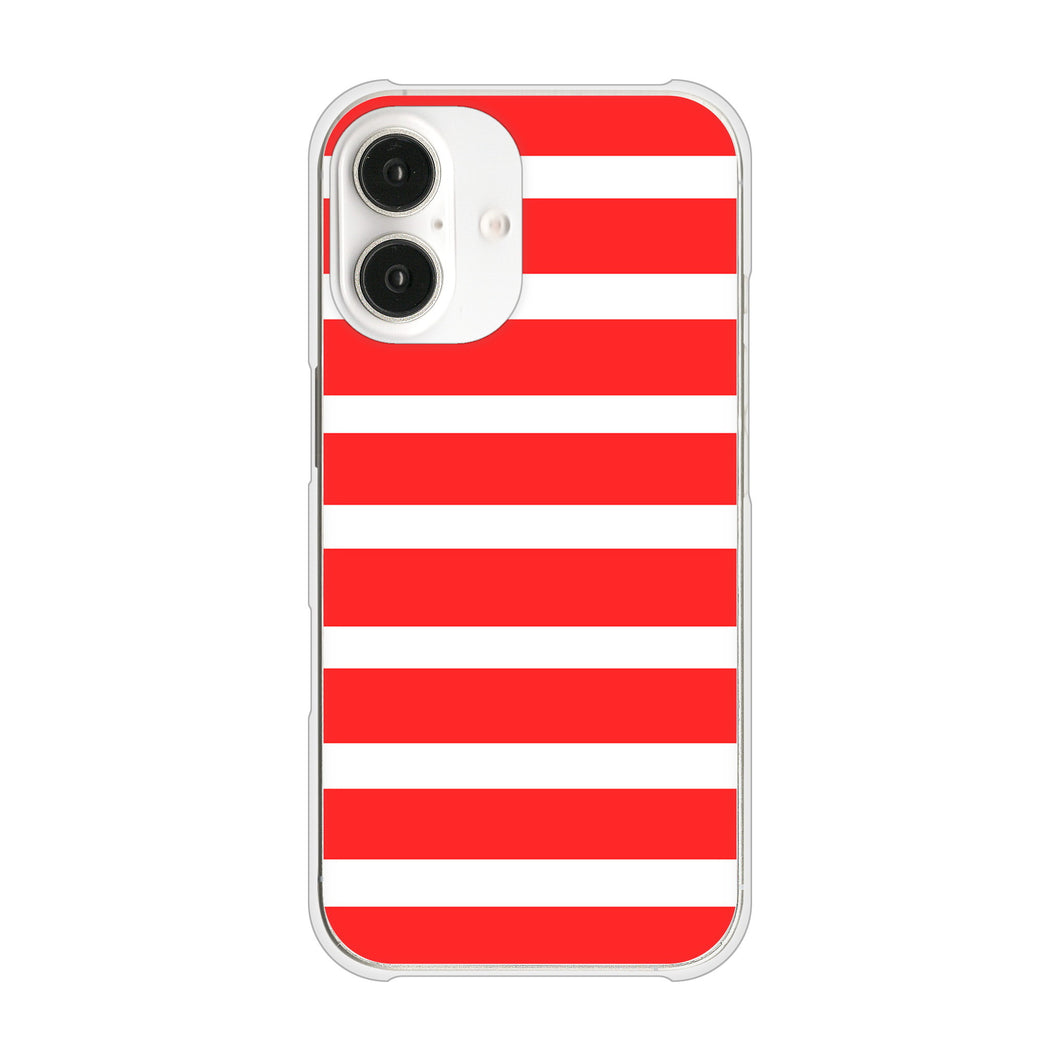 iPhone16 高画質仕上げ 背面印刷 ハードケースシンプルボーダー