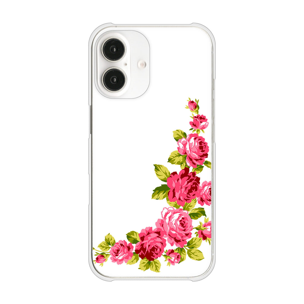 iPhone16 高画質仕上げ 背面印刷 ハードケースロマンチックなバラ