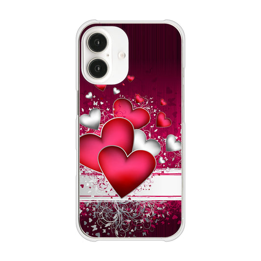 iPhone16 高画質仕上げ 背面印刷 ハードケース 【VA835 ハートの息吹】
