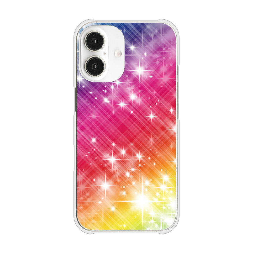 iPhone16 高画質仕上げ 背面印刷 ハードケース 【VA872 レインボーフレーム】
