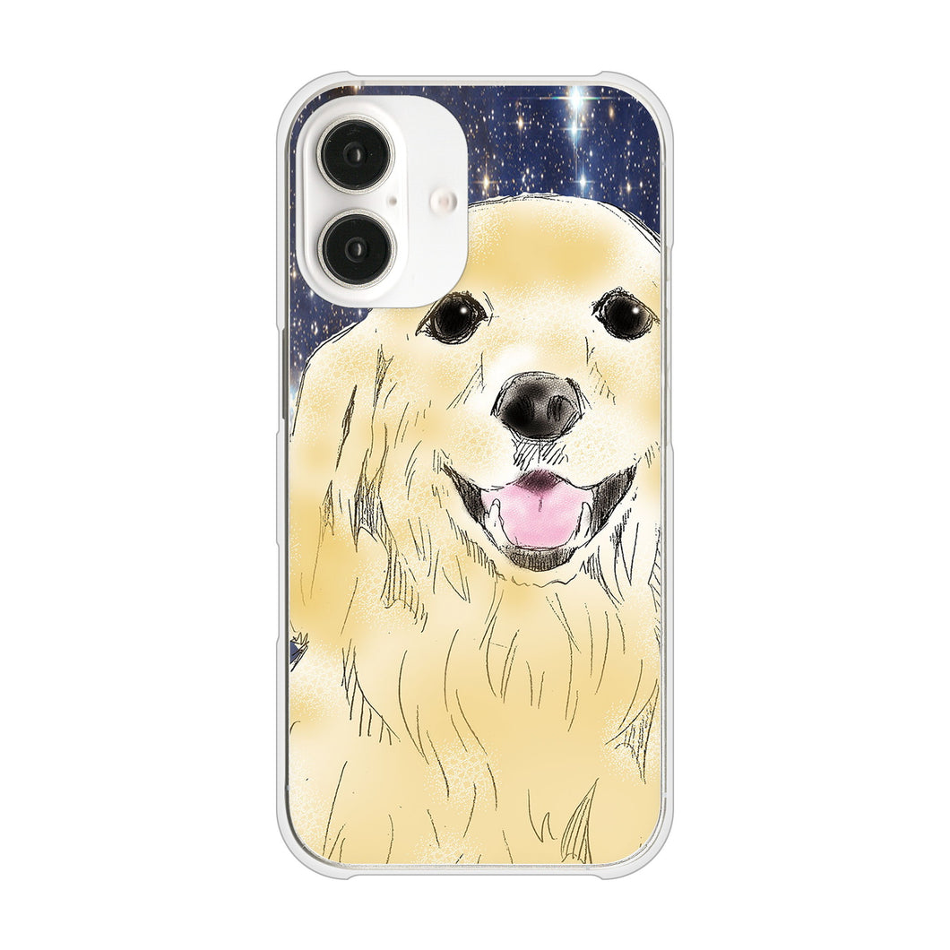 iPhone16 高画質仕上げ 背面印刷 ハードケースゴールデンレトリバー