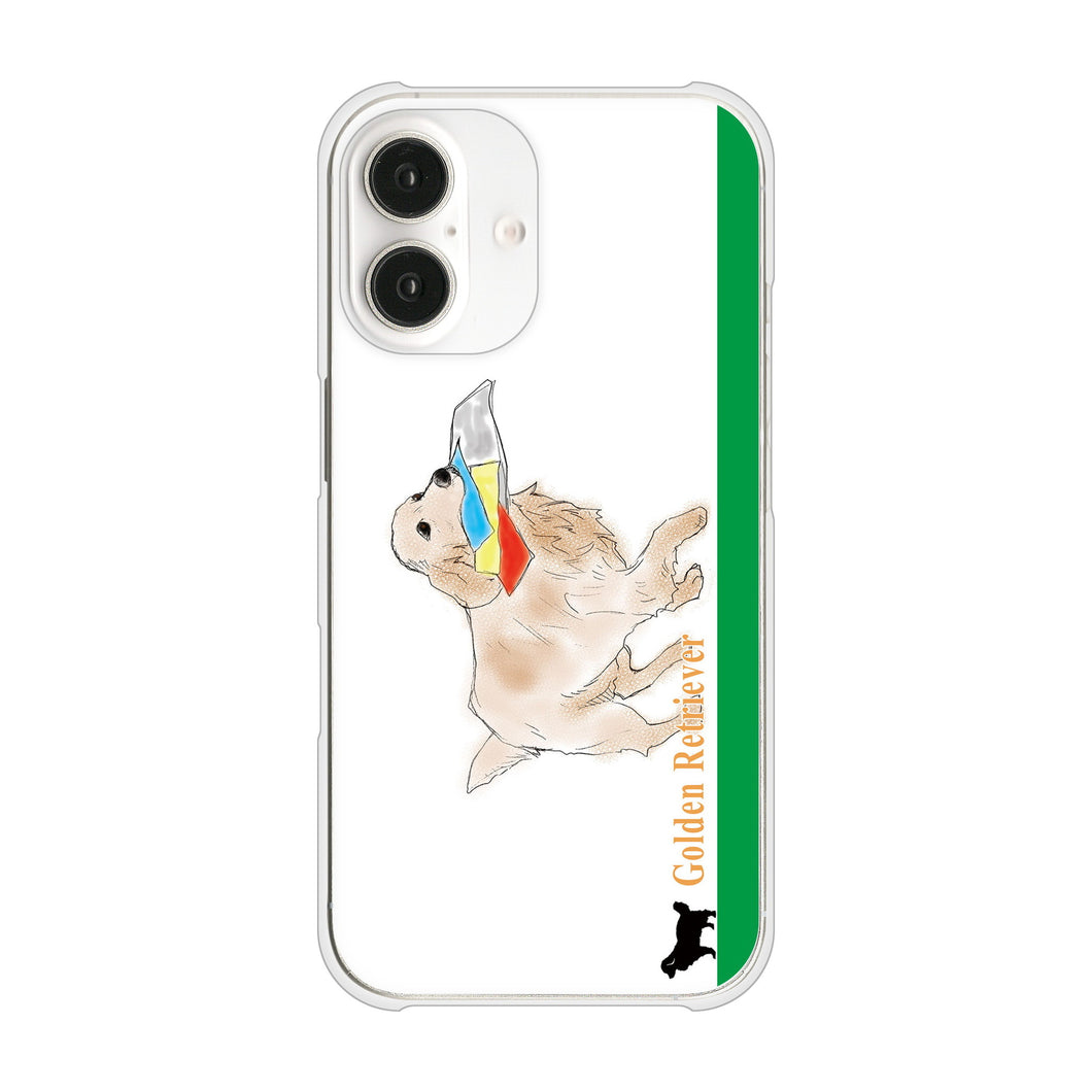 iPhone16 高画質仕上げ 背面印刷 ハードケースゴールデンレトリバー