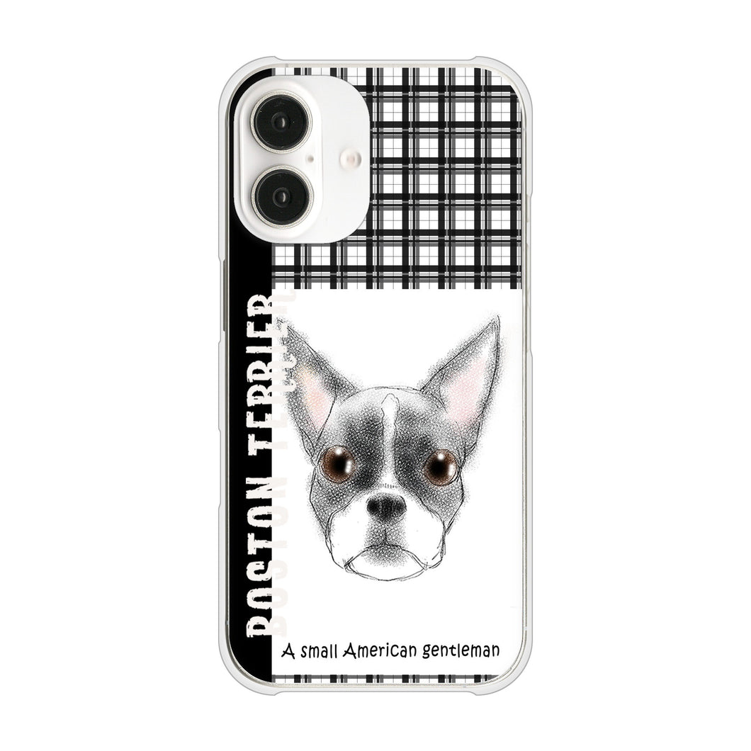 iPhone16 高画質仕上げ 背面印刷 ハードケースボストンテリア