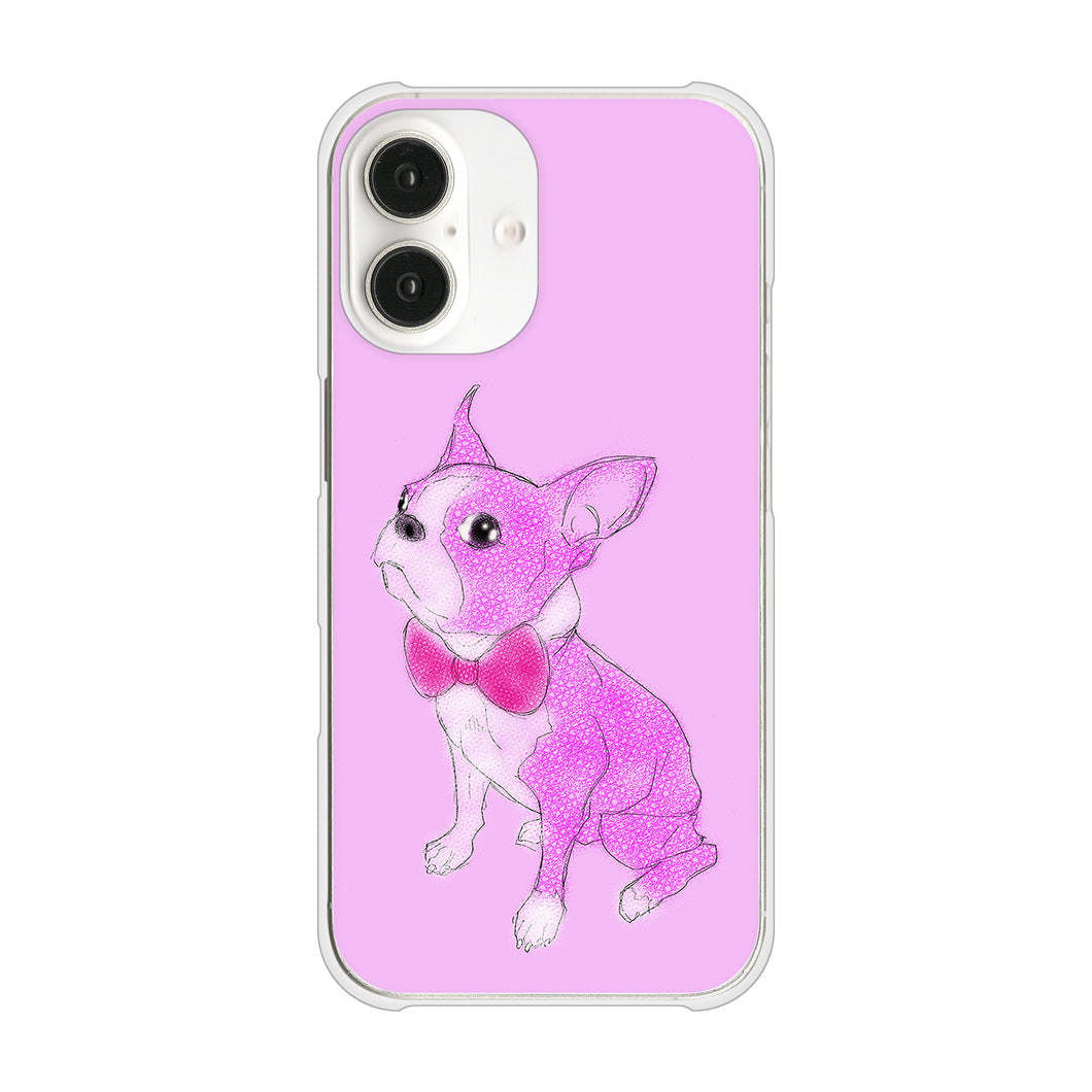 iPhone16 高画質仕上げ 背面印刷 ハードケースボストンテリア