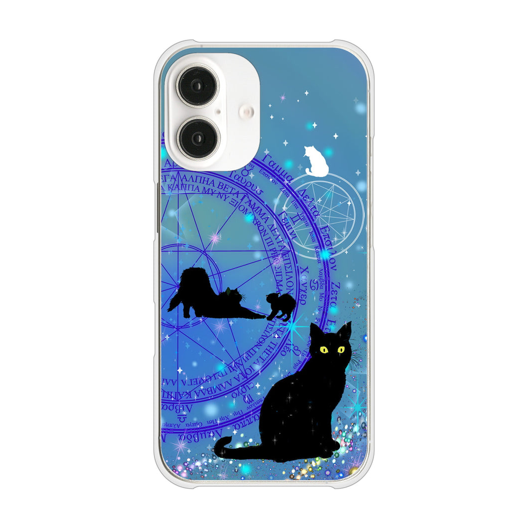 iPhone16 高画質仕上げ 背面印刷 ハードケース魔法陣猫
