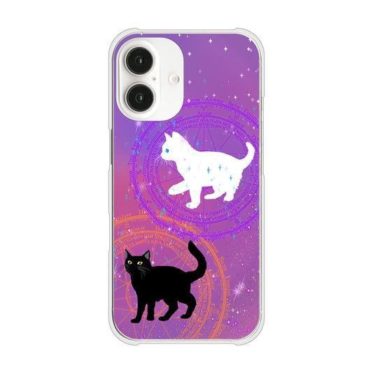 iPhone16 高画質仕上げ 背面印刷 ハードケース魔法陣猫