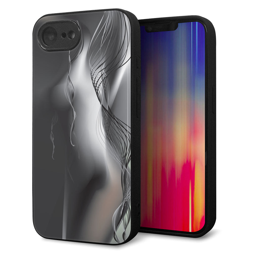 iPhone16e 強化ガラス&TPUスマホケース ガラプリ【566 ボディウォール】