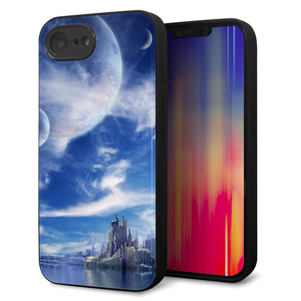 iPhone16e 強化ガラス&TPUスマホケース ガラプリ【1270 広がる宇宙】