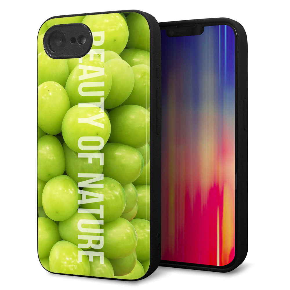 iPhone16e 強化ガラス&TPUスマホケース ガラプリ【MA880 マスカット】