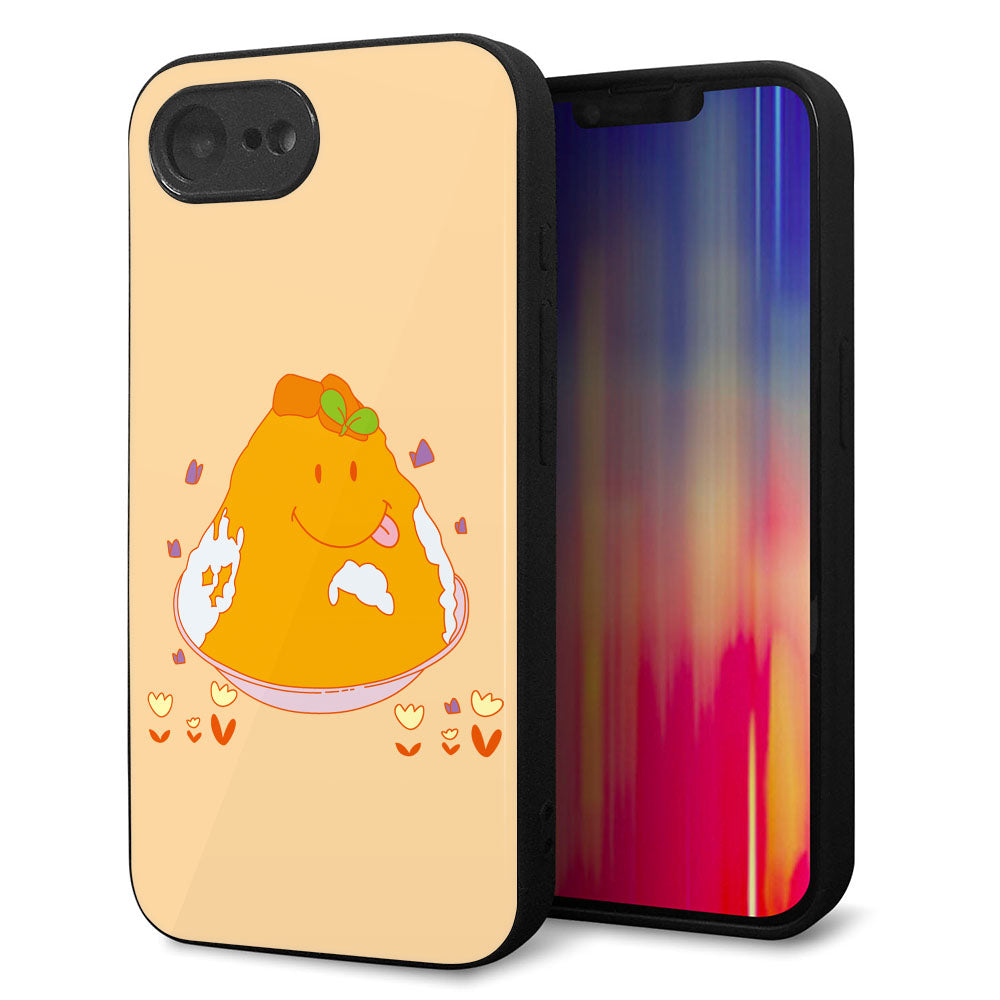 iPhone16e 強化ガラス&TPUスマホケース ガラプリ【MA904 台湾風かき氷】