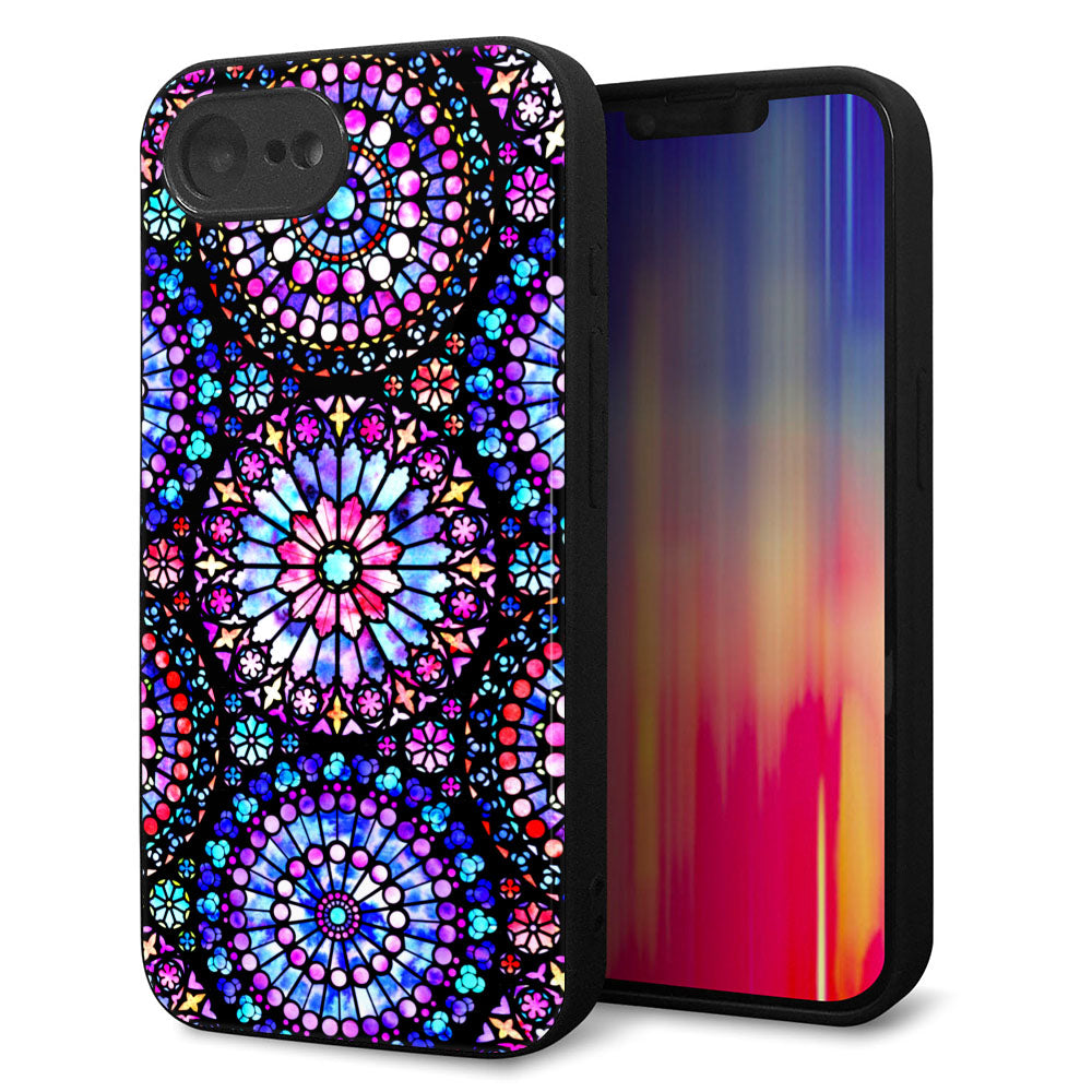 iPhone16e 強化ガラス&TPUスマホケース ガラプリ【MA953 パターン柄 A】