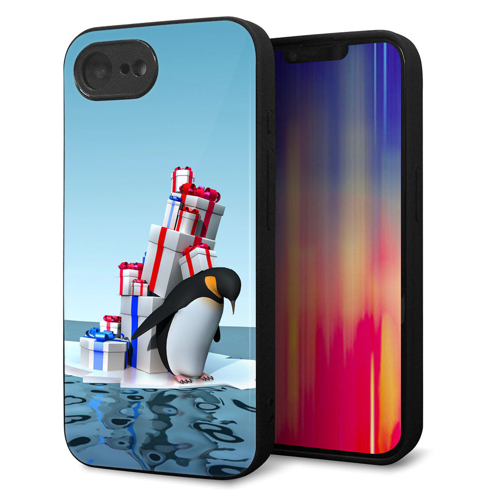 iPhone16e 強化ガラス&TPUスマホケース ガラプリ【XA805 人気者は辛い…】