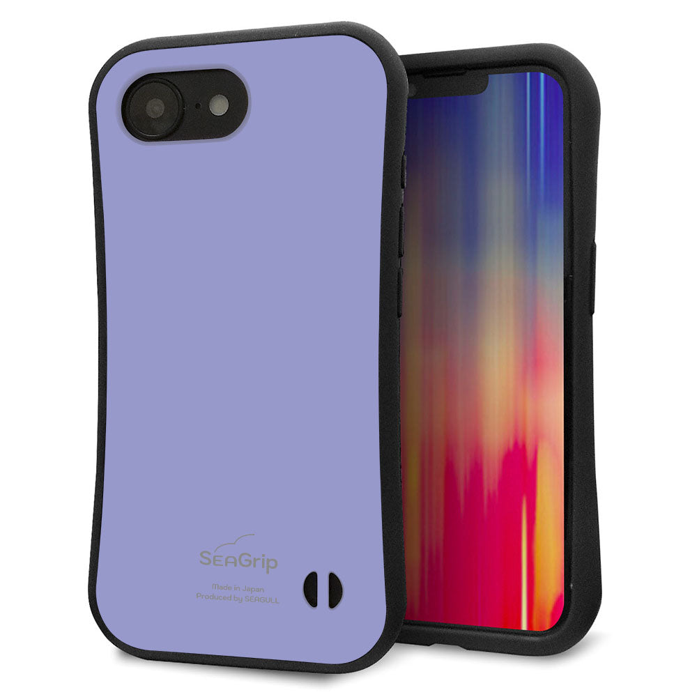 iPhone16e スマホケース 「SEA Grip」 グリップケース Sライン 【KM900 パステルカラー(パステルブルー)】 UV印刷