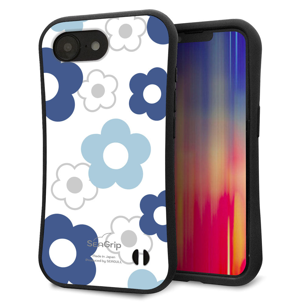iPhone16e スマホケース 「SEA Grip」 グリップケース Sライン 【SC923 デイジー ブルー】 UV印刷