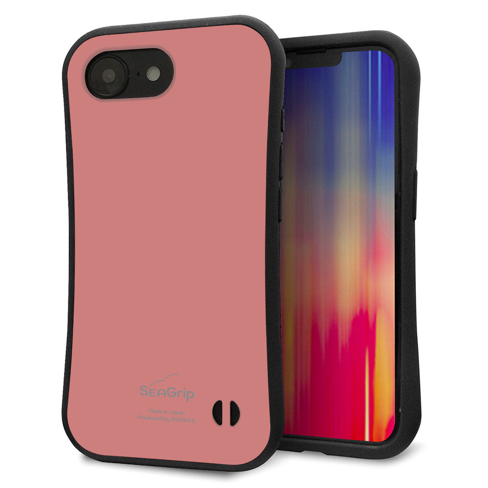 iPhone16e スマホケース 「SEA Grip」 グリップケース Sライン 【TA021 レトロピンク】 UV印刷