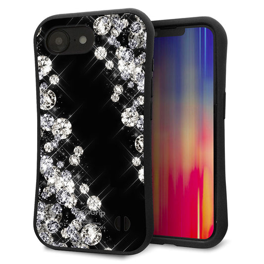 iPhone16e スマホケース 「SEA Grip」 グリップケース Sライン 【VA871 ダイヤモンドフレーム】 UV印刷