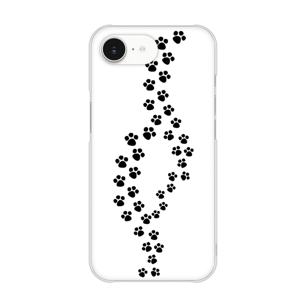 iPhone16e 高画質仕上げ 背面印刷 ハードケース 【066 あしあと】