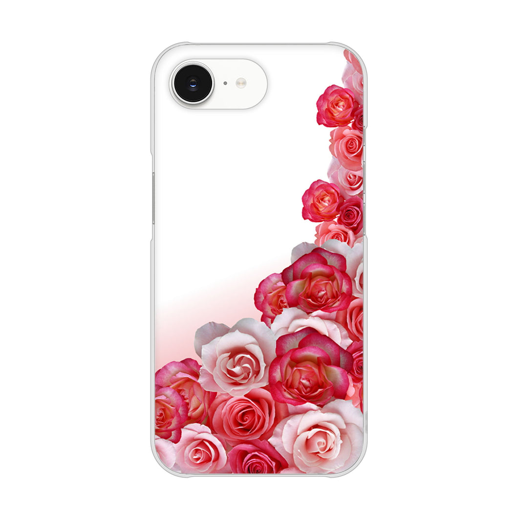 iPhone16e 高画質仕上げ 背面印刷 ハードケースロマンチックなバラ