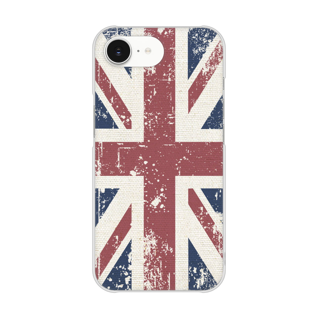 iPhone16e 高画質仕上げ 背面印刷 ハードケースユニオンジャック